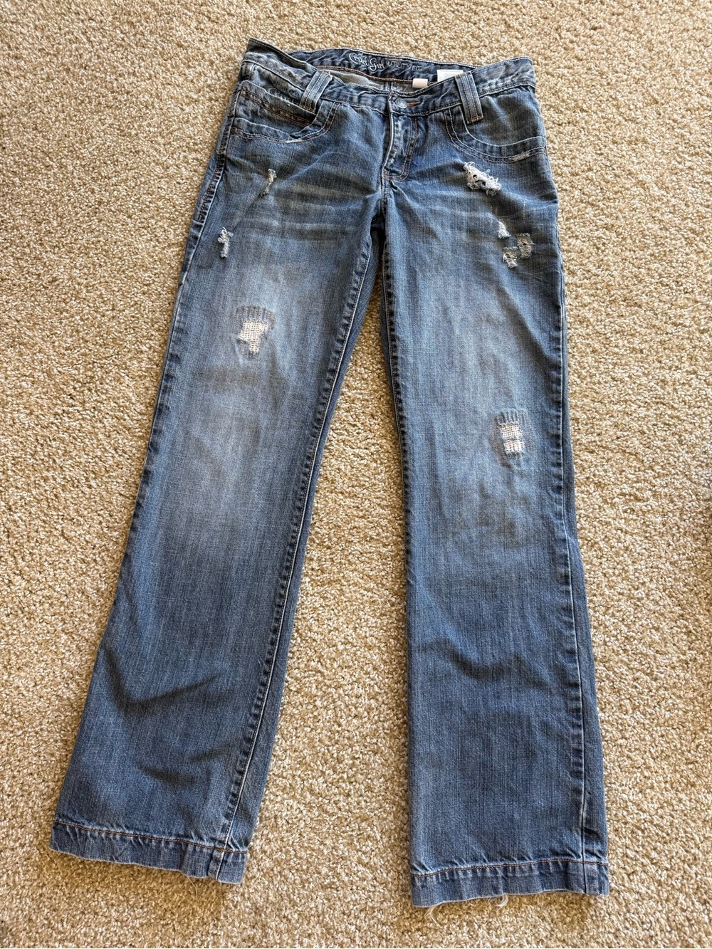 Y2K Cruel Girl Utility Fit Jeans
